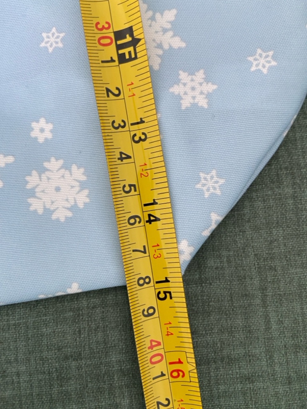 kate spade Light Blue Tote with White Snowflake Print - Picture 3 of 3
